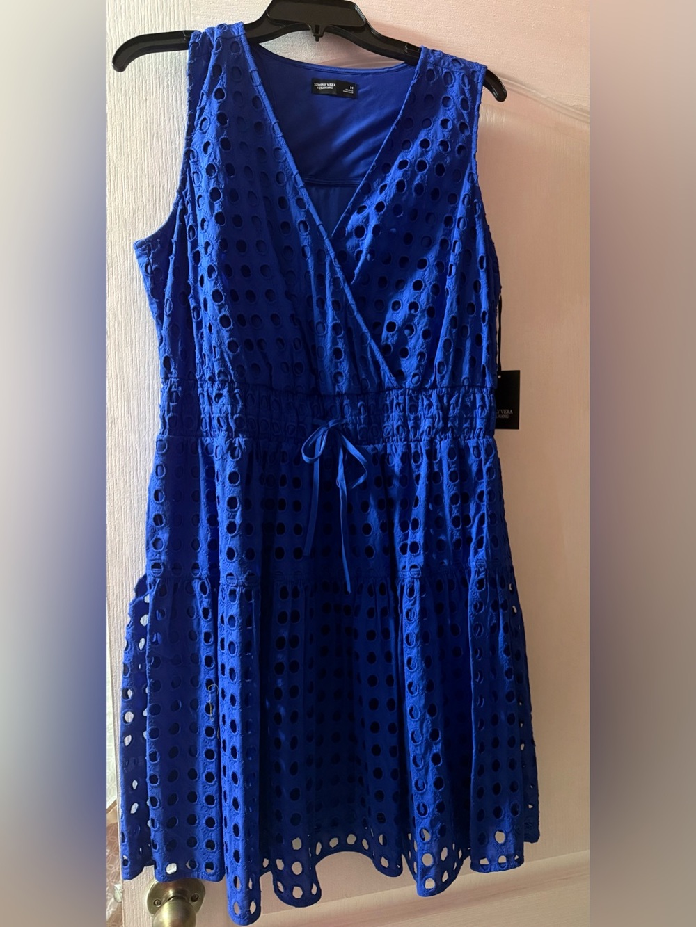 Women’s Eyelet Dress in Electric Blue